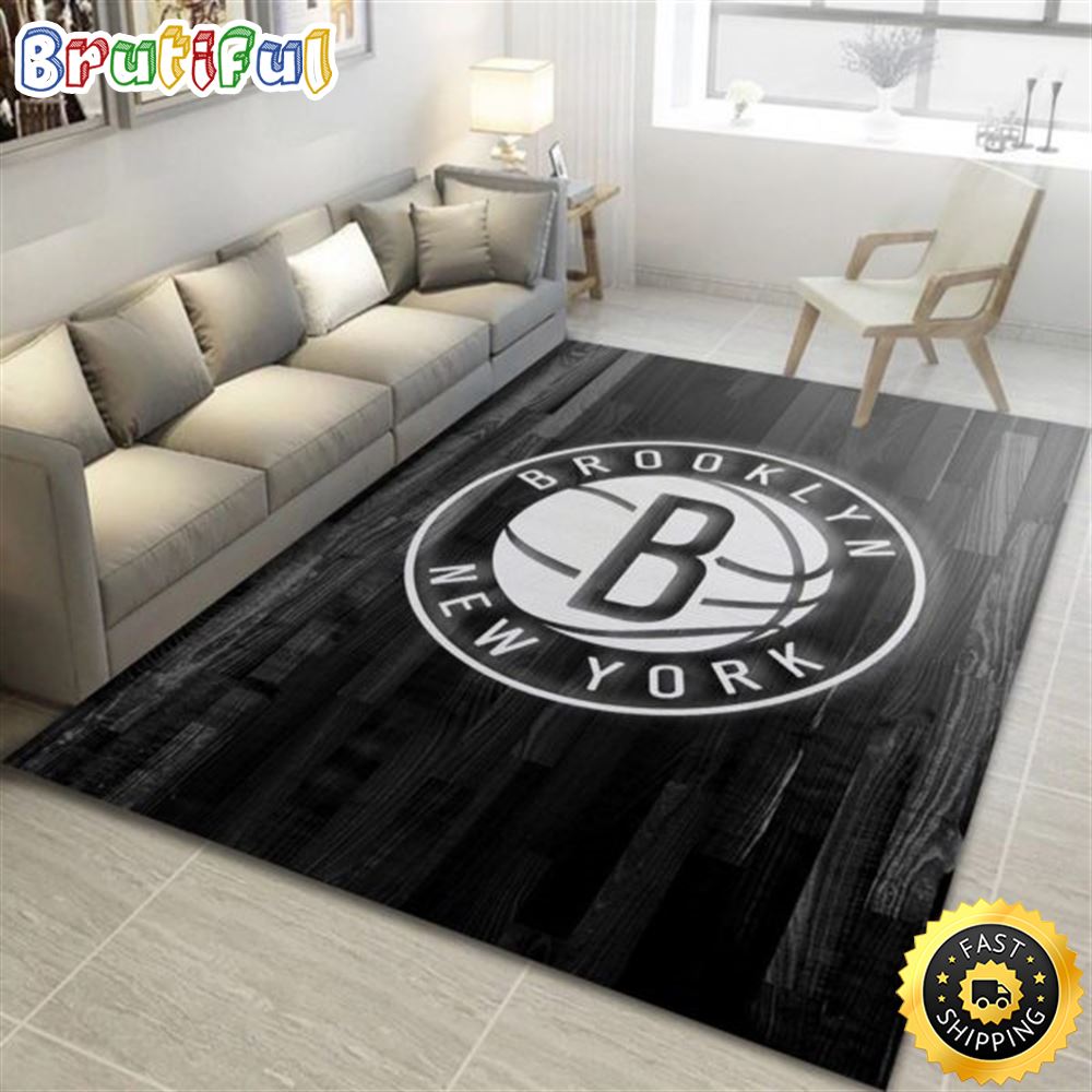 Brooklyn_Nets_Logo_Black_And_White_Nba_Rug_Home_Decor_1_amhu7c