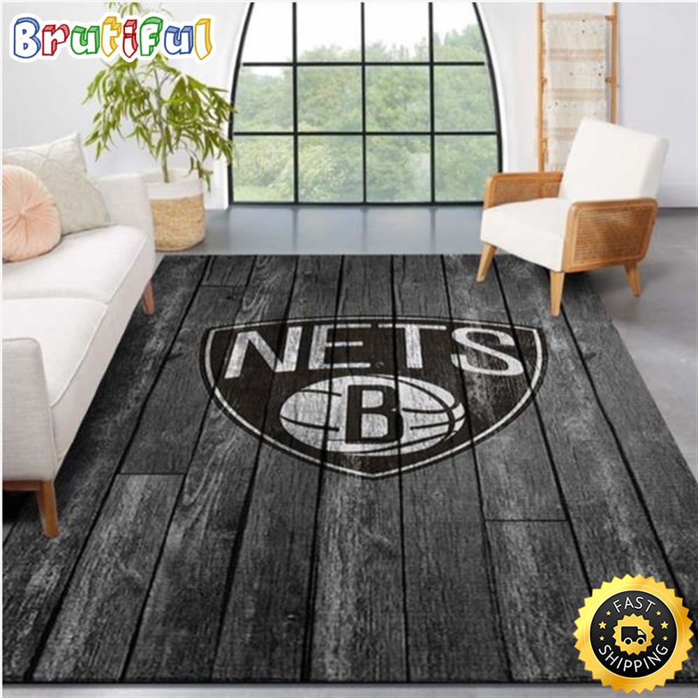 Brooklyn_Nets_Nba_Team_Logo_Grey_Wooden_Style_Nice_Gift_Home_Decor_Rectangle_Area_Rug_1_b1s0kl